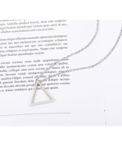 The Legend of Zelda Pendant Stainless Steel Necklaces Triangle Earrings 1-Triangle silver $8.69 Necklaces