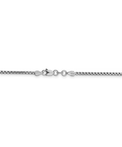 14k White Gold Semi-Solid Rounded Box Chain Necklace or Bracelet 7.0 Inches 1.75 mm $130.51 Necklaces