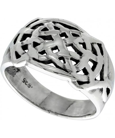 Sterling Silver Celtic Knot Ring for Women 1/2 inch Sizes 5-14 $14.53 Rings