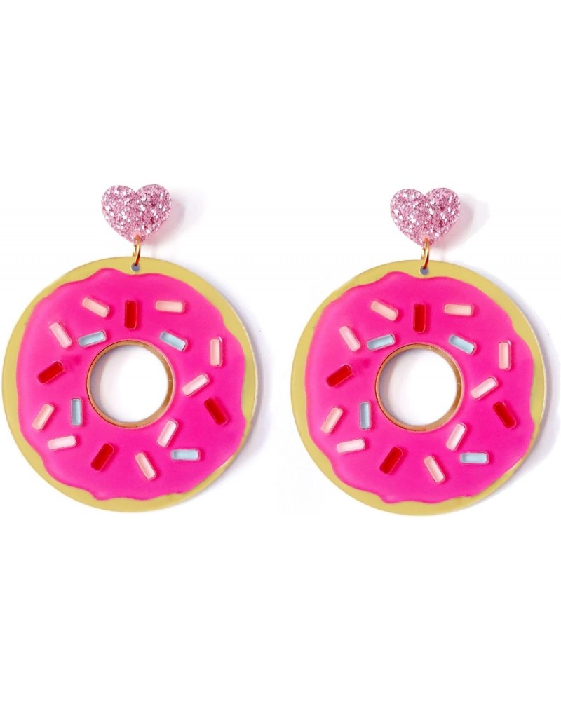 Acrylic Ice Cream Donuts Drop Earrings Funny Colorful Cartoon Sweetheart Dangle Earrings Cute Acrylic Food Play Long Earrings...