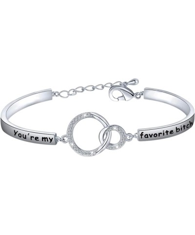 Funny Couple Bracelet You're My Favorite Asshole/Bitch Couples Jewelry Husband Gifts Boyfriend Bracelet Favorite Bitch C -S $...