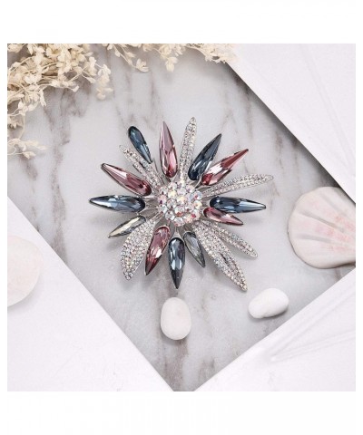 Firework Brooches & Pins Crystal Firework Sweater Necklace with Chain Brooch Pin for Women, girls, ladies $39.74 Brooches & Pins