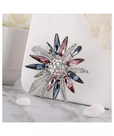 Firework Brooches & Pins Crystal Firework Sweater Necklace with Chain Brooch Pin for Women, girls, ladies $39.74 Brooches & Pins