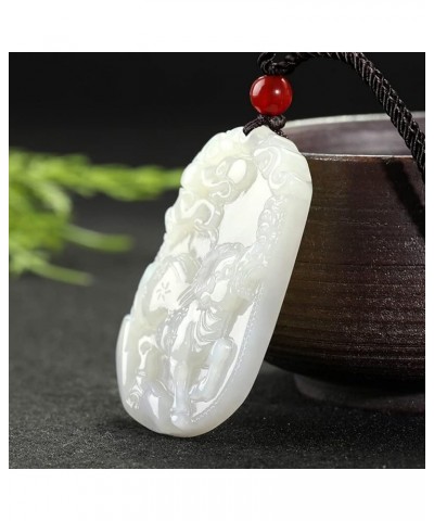 Pure Natural Zodiac Necklace Pendant Made of Jade Gemstone Horoscope Animal Sign Amulet Ox，Loyal $9.71 Necklaces