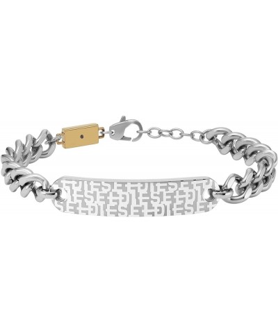 All-Gender Stainless Steel Bracelet Silver/Gold Logo ID $39.51 Bracelets