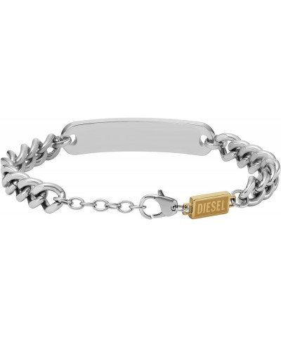 All-Gender Stainless Steel Bracelet Silver/Gold Logo ID $39.51 Bracelets