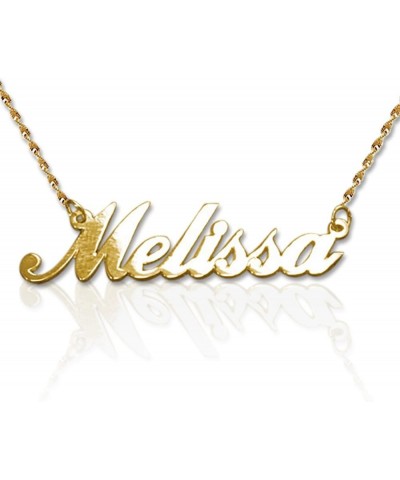 MYKA - Personalized Classic Name Necklace Pendant for Woman, Her - Nameplate Cursive Style in Sterling Silver 925, Gold & Ros...