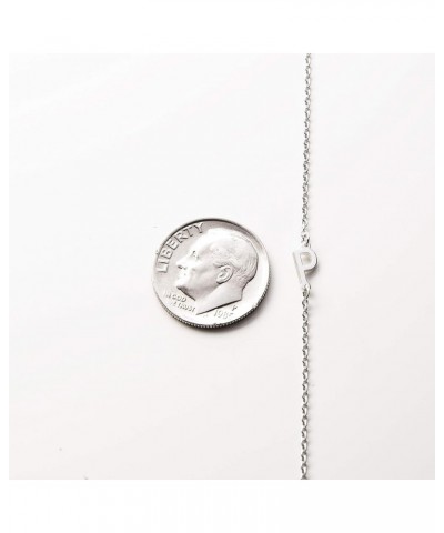 Sterling Silver Side Mini Initial Necklace N $12.88 Necklaces