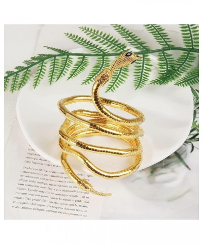 Hand Chain Snake Bracelet for Women Finger Ring Bracelet Slave Hand Harness Bracelets Snake Hand Jewelry for Party C-Gold Ben...