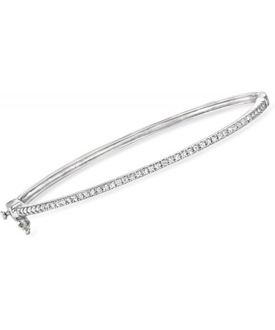 by Ross-Simons 0.25 ct. t.w. Diamond Bangle Bracelet in Sterling Silver. 7 inches $74.25 Bracelets