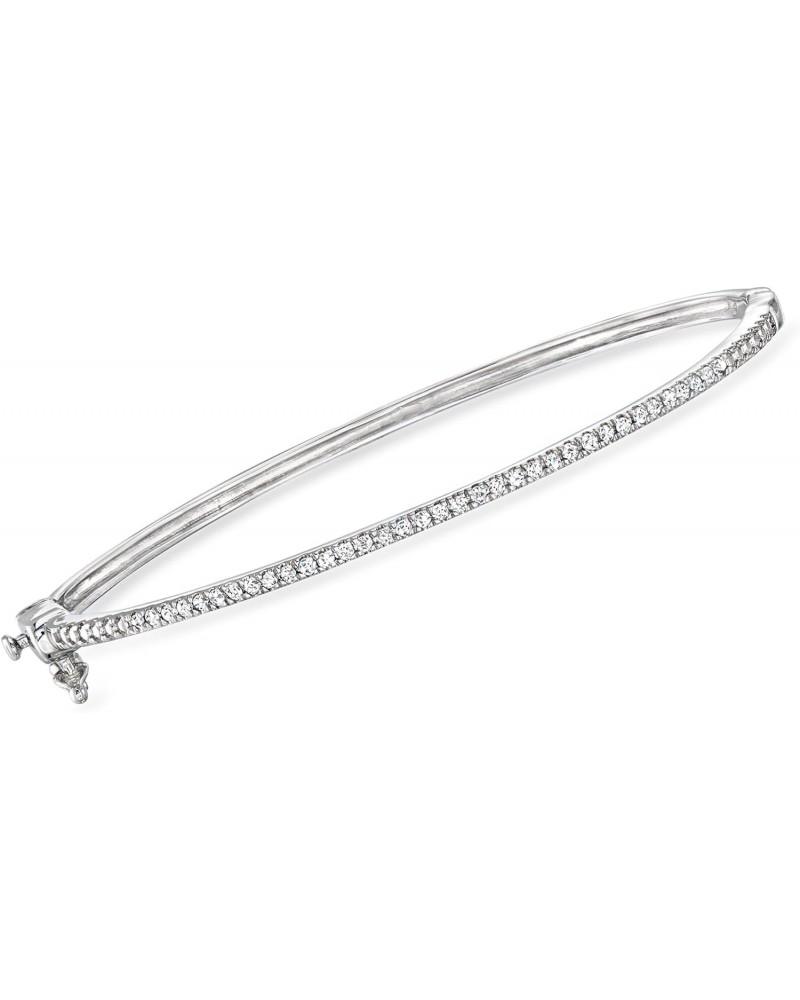 by Ross-Simons 0.25 ct. t.w. Diamond Bangle Bracelet in Sterling Silver. 7 inches $74.25 Bracelets