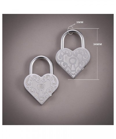 2PCS Heart-Shaped Lock Ear Weights Hangers Gothic Ear Gauges Stainless Steel Tunnels Plugs Dangle Stretcher Earrings Piercing...