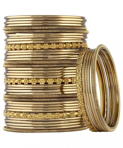 Metal Bangles Ethnic Fashion Jewellery Gift For Women Golden 2 $12.00 Bracelets