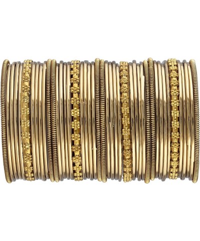 Metal Bangles Ethnic Fashion Jewellery Gift For Women Golden 2 $12.00 Bracelets