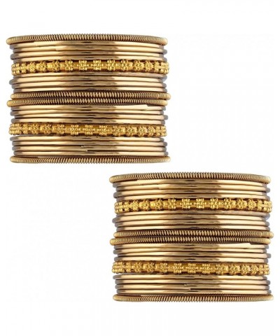 Metal Bangles Ethnic Fashion Jewellery Gift For Women Golden 2 $12.00 Bracelets