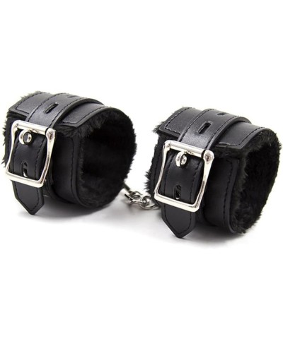 Rock Your Style with Black Leather Bangles - Adjustable Pin Buckle Punk Bracelet for Cosplay and Stage Performance Black Brac...