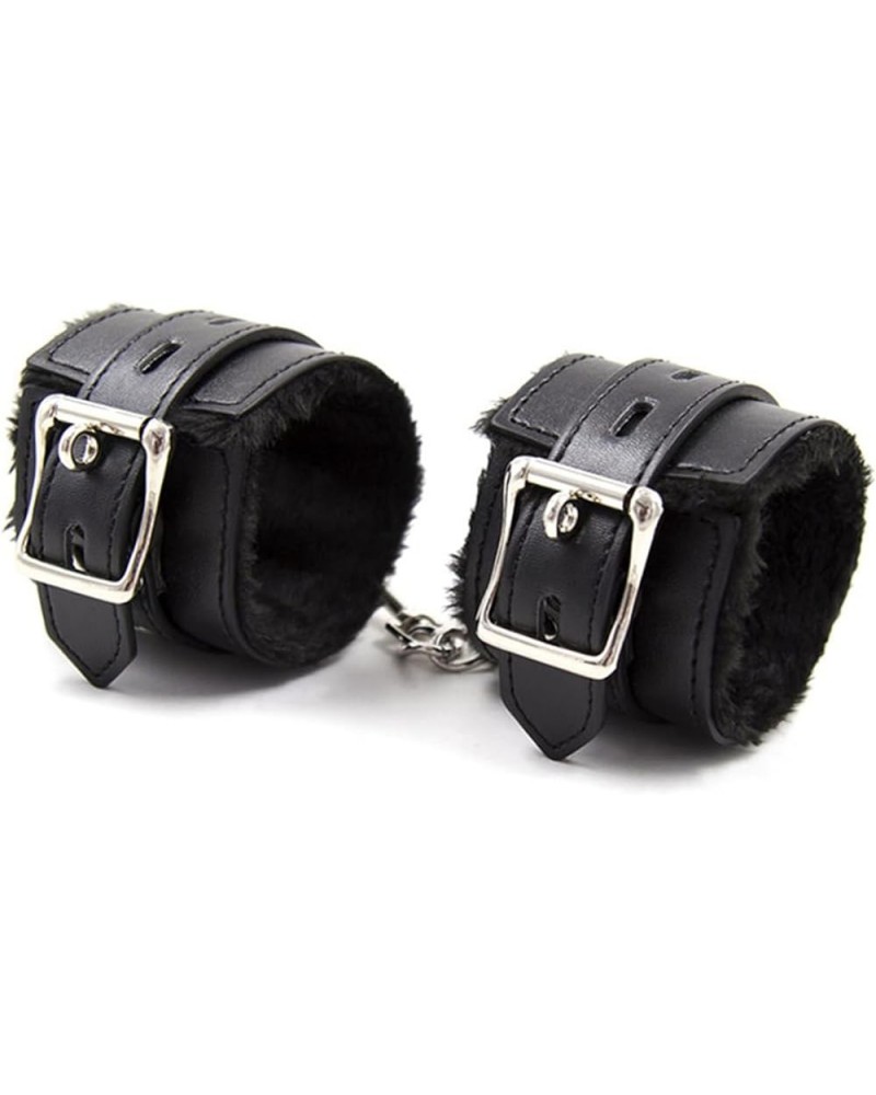 Rock Your Style with Black Leather Bangles - Adjustable Pin Buckle Punk Bracelet for Cosplay and Stage Performance Black Brac...