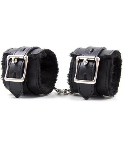 Rock Your Style with Black Leather Bangles - Adjustable Pin Buckle Punk Bracelet for Cosplay and Stage Performance Black Brac...