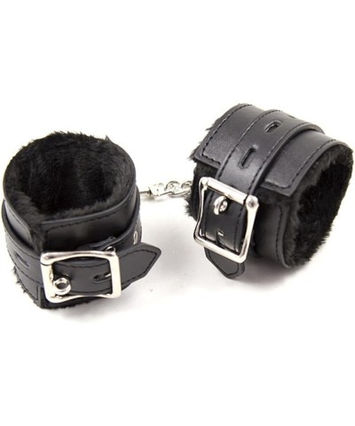 Rock Your Style with Black Leather Bangles - Adjustable Pin Buckle Punk Bracelet for Cosplay and Stage Performance Black Brac...