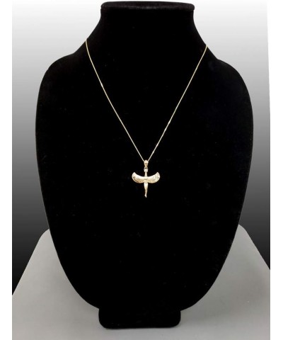 10K Yellow Gold Isis Egyptian Goddess Pendant Necklace 16" Necklace $57.33 Necklaces