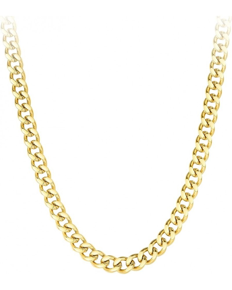 Chunky Twisted Rope Cuban Link Chain Necklaces18K Gold Plated Necklace for Women Men gift… EF-P203112 $15.00 Necklaces