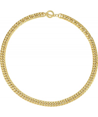 Chunky Twisted Rope Cuban Link Chain Necklaces18K Gold Plated Necklace for Women Men gift… EF-P203112 $15.00 Necklaces