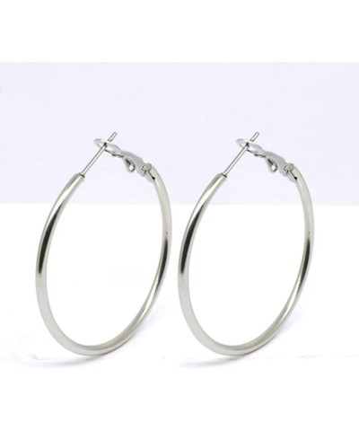 LifeWorld 4 Pairs 316L Stainless Steel gold silver Plated Hoop Earrings for Women Girls, Hypoallergenic Hoops Women's Earring...