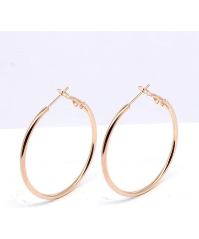 LifeWorld 4 Pairs 316L Stainless Steel gold silver Plated Hoop Earrings for Women Girls, Hypoallergenic Hoops Women's Earring...