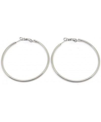 LifeWorld 4 Pairs 316L Stainless Steel gold silver Plated Hoop Earrings for Women Girls, Hypoallergenic Hoops Women's Earring...