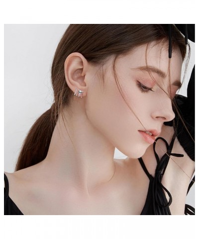 Claw Earrings for Women Sterling Silver Trendy Cubic Zirconia Ear Cuff Earrings Jewelry for Women Skull $15.40 Earrings