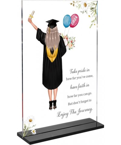 Graduation Gifts for Her Class of 2024 for College University Graduate Desk Sign Inspirational Gift for Women Girls Daughter ...