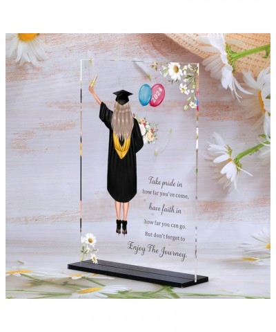 Graduation Gifts for Her Class of 2024 for College University Graduate Desk Sign Inspirational Gift for Women Girls Daughter ...