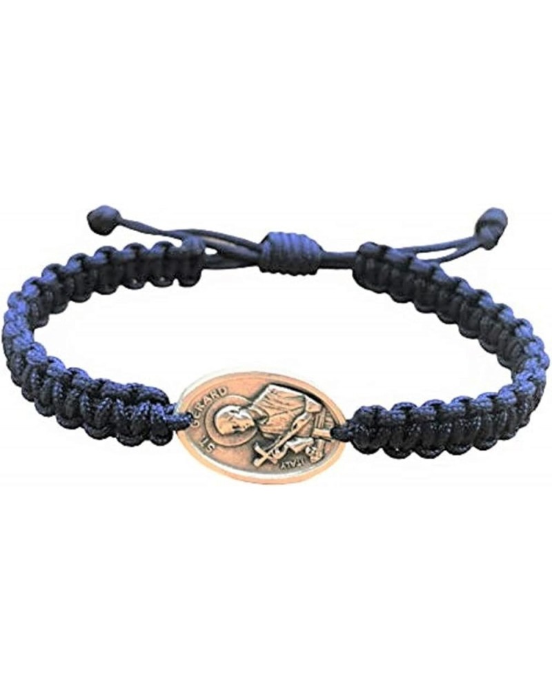 Saint Gerard Bracelet, St Gerard Medal, Pregnancy Fertility Expecting Parents Dad Mom Gift Navy Blue $13.97 Bracelets