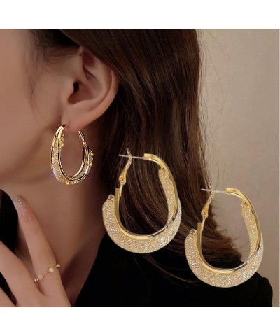 Lymphatic Fashion Oval Earrings (Gold,2Pairs) Silver 1Pair $10.25 Earrings