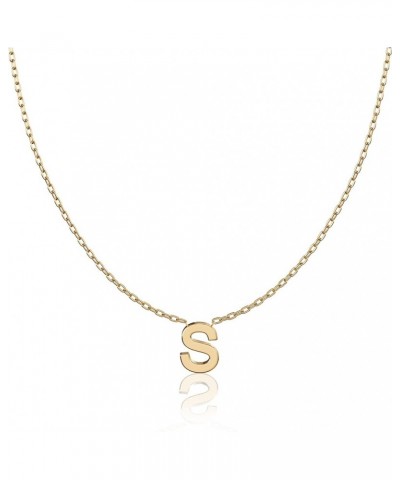 Custom Initial Letter Necklace 925 Sterling Silver Personalized Gift for Mom S 18k gold $12.67 Necklaces