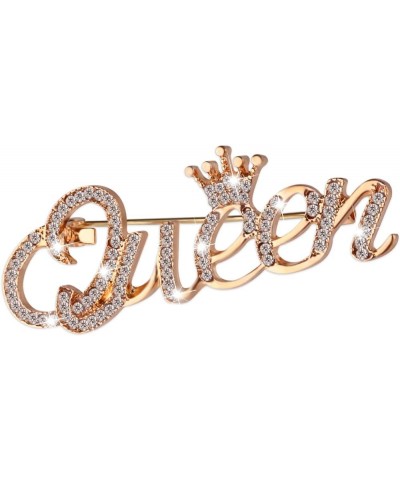 Queen Crown Brooch Pins for Women Girls gold $5.00 Brooches & Pins