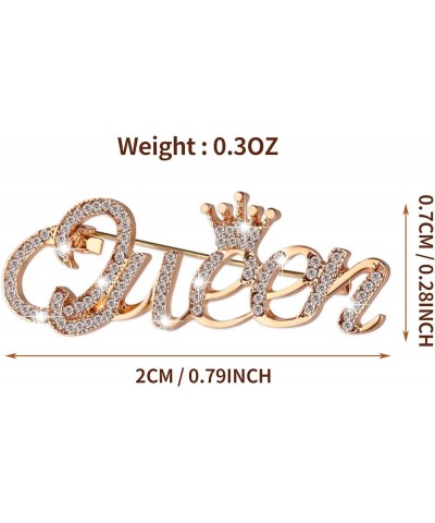 Queen Crown Brooch Pins for Women Girls gold $5.00 Brooches & Pins